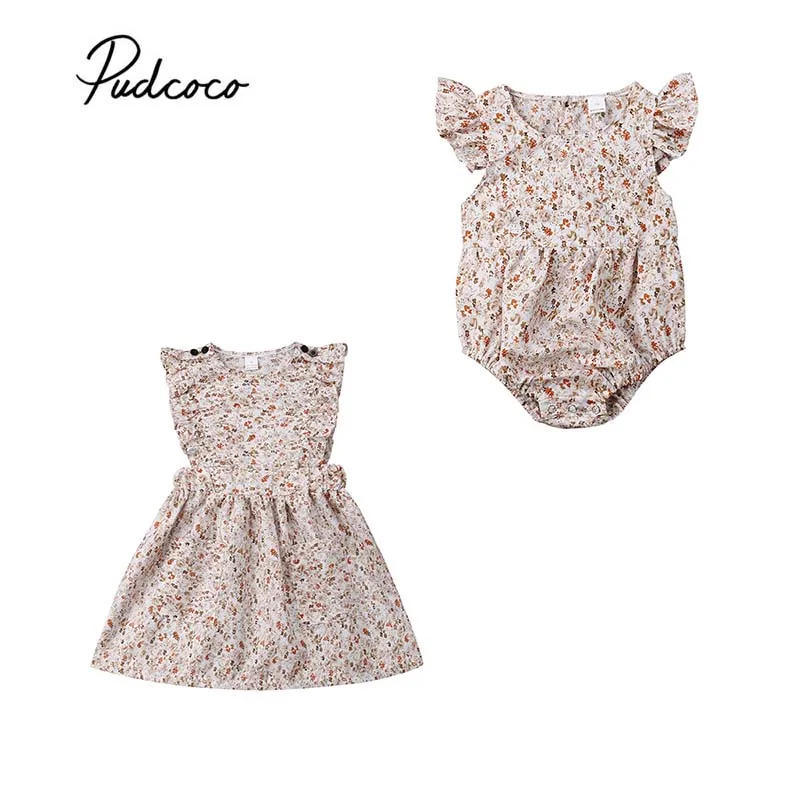 2019 Toddler Kid Baby Girl Clothes Boho Ruffle Floral Kid Dress Baby Bodysuit Sister Matching Holiday Tutu Princess Sundress
2019 Toddler Kid Baby Girl Clothes Boho Ruffle Floral Kid Dress Baby Bodysuit Sister Matching Holiday Tutu Princess Sundress