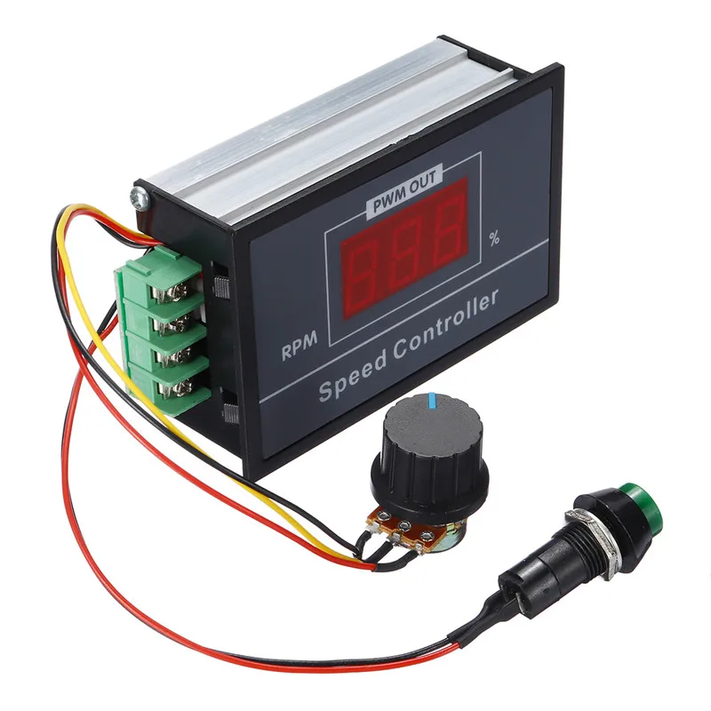 1pc DC 6-60V 30A Speed PWM Controller Adjustable Motor Controller With Digital Display 96 x 61 x 34mm
1pc DC 6-60V 30A Speed PWM Controller Adjustable Motor Controller With Digital Display 96 x 61 x 34mm