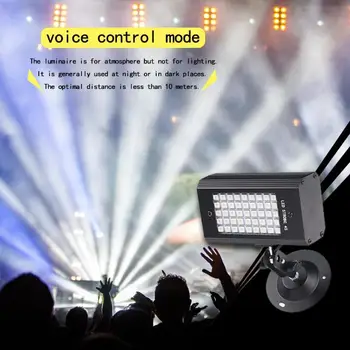 Mini 45 Leds Sound Control Led Colorful White Stage Light Disco Strobe Light Flash Light Club Stage Lighting
Mini 45 Leds Sound Control Led Colorful White Stage Light Disco Strobe Light Flash Light Club Stage Lighting