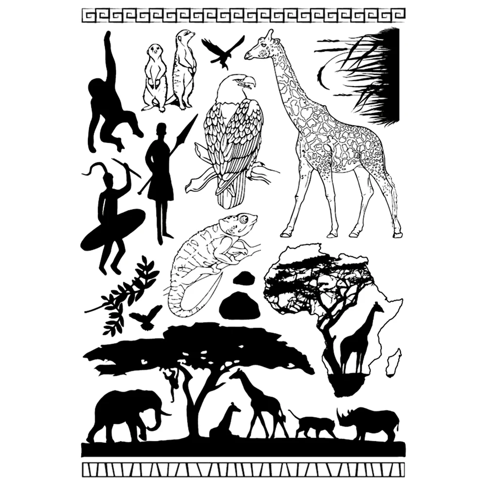 Wild Animals Transparent Clear Silicone Stamp/Seal for DIY scrapbooking/photo album Decorative clear stamp
Wild Animals Transparent Clear Silicone Stamp/Seal for DIY scrapbooking/photo album Decorative clear stamp