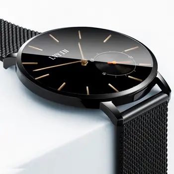 Men Steel Leather Quartz Wrist Watch Male Ultrathin Wristwatch Waterproof Mesh Belt Trend Independent Second Hand Watches
Men Steel Leather Quartz Wrist Watch Male Ultrathin Wristwatch Waterproof Mesh Belt Trend Independent Second Hand Watches