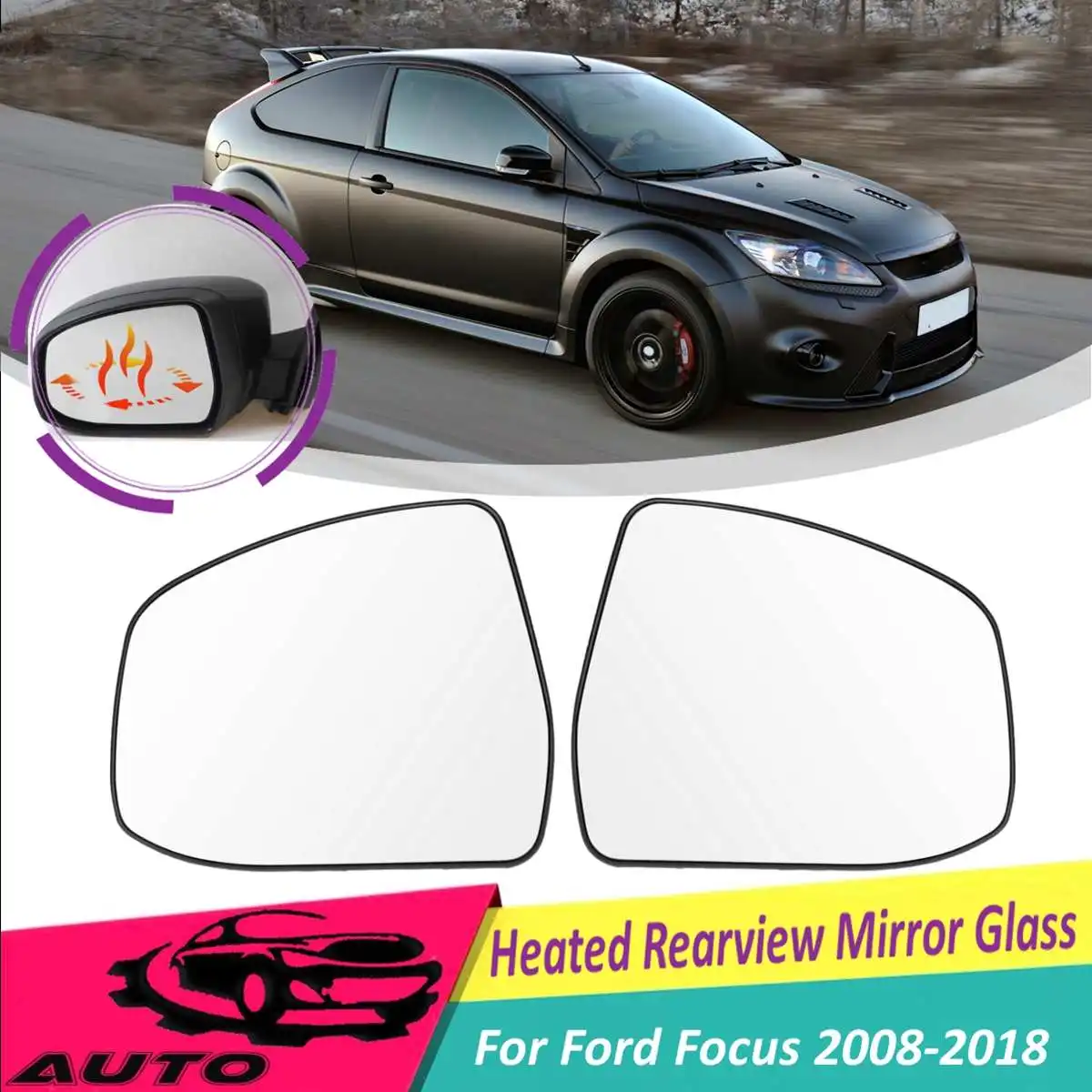 1 Pair RHD Car Left Right Side Wing Rearview Mirror Glass Lens With Heated Function For Ford for Focus 2008 2009 2010 2011-2018
1 Pair RHD Car Left Right Side Wing Rearview Mirror Glass Lens With Heated Function For Ford for Focus 2008 2009 2010 2011-2018