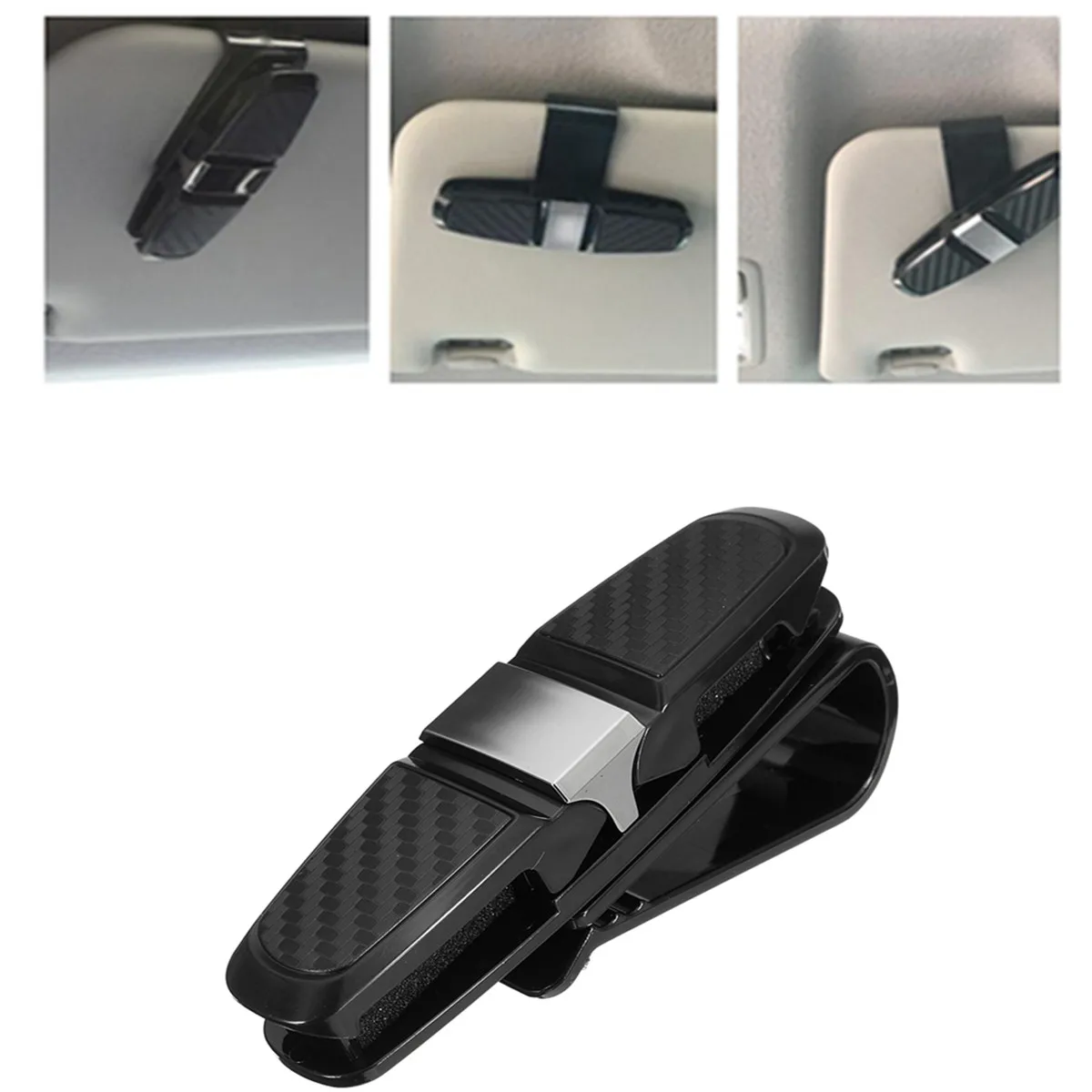 Portable Fastener Cip Eyeglasses Clip Ticket Card Clamp Car Glasses Cases Black Sun Visor Sunglasses Holder
Portable Fastener Cip Eyeglasses Clip Ticket Card Clamp Car Glasses Cases Black Sun Visor Sunglasses Holder