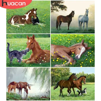 HUACAN 5D DIY Diamond Painting Animal Horse Full Square Rhinestone Diamond Embroidery Cross Stitch Mosaic Home Decoration Gift
HUACAN 5D DIY Diamond Painting Animal Horse Full Square Rhinestone Diamond Embroidery Cross Stitch Mosaic Home Decoration Gift