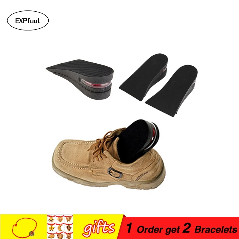 1 Pair 2Layer 5CM Taller Soft Silicone Air up Elevator Insole Lift Kit Taller Pad foot care Unisex Half Inserts Height Increase
1 Pair 2Layer 5CM Taller Soft Silicone Air up Elevator Insole Lift Kit Taller Pad foot care Unisex Half Inserts Height Increase