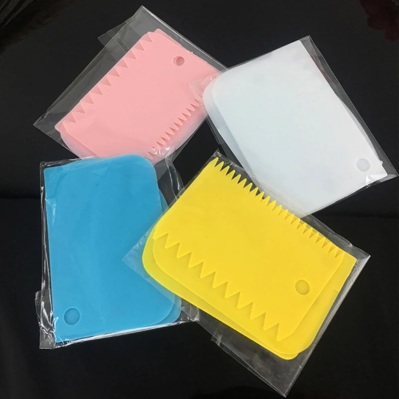 3pcs/set Plastic Cake Scraper Dough Cake Fondant Scraper Cake Decorating Baking Tool Pastry Spatulas Jagged Edge Cutters
3pcs/set Plastic Cake Scraper Dough Cake Fondant Scraper Cake Decorating Baking Tool Pastry Spatulas Jagged Edge Cutters