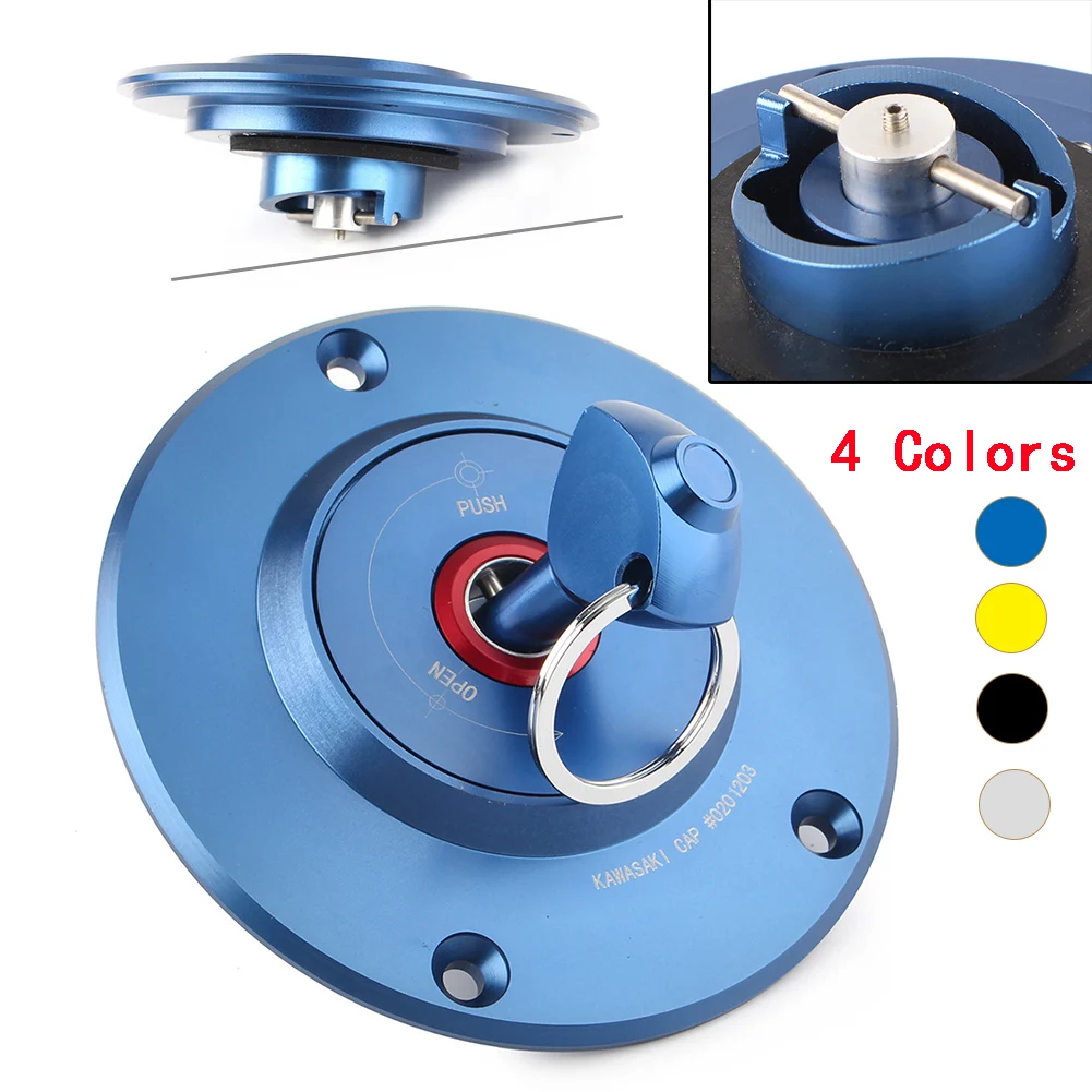 Blue CNC Motorcycle Fuel Filler Cover Gas Tank Cap with Key For Kawasaki Z750 Z1000 ZX9R ZCX6R ZX10R ZRX1200 ZZR 600
Blue CNC Motorcycle Fuel Filler Cover Gas Tank Cap with Key For Kawasaki Z750 Z1000 ZX9R ZCX6R ZX10R ZRX1200 ZZR 600