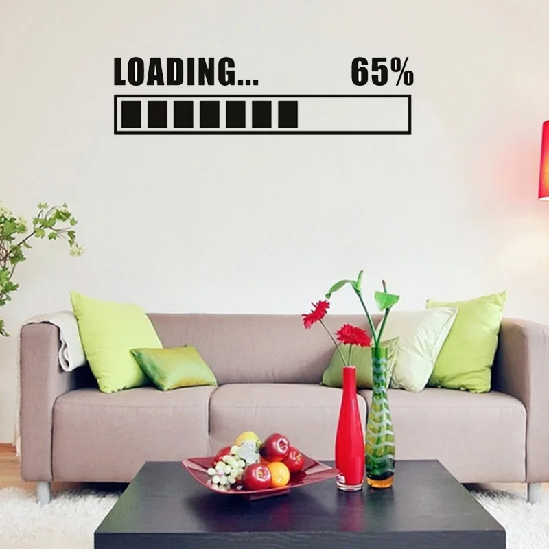 Sale 1pc Black Gaming Fashion Art Vinyl Decal Removable New Gamer Room Loading 65% Sticker Home Decor
Sale 1pc Black Gaming Fashion Art Vinyl Decal Removable New Gamer Room Loading 65% Sticker Home Decor