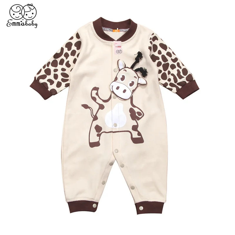 Newborn Baby Boys Girls Clothes Cartoon Cotton Soft Animal Cow Romper Infant Kid Jumpsuits Long Sleeve Winter Warm Clothes 0-24M
Newborn Baby Boys Girls Clothes Cartoon Cotton Soft Animal Cow Romper Infant Kid Jumpsuits Long Sleeve Winter Warm Clothes 0-24M