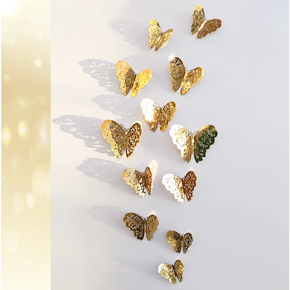 3D Hollow Butterfly Wall Sticker 12 Pieces Room Decoration High Quality Party Wedding Decor DIY Butterflies Fridge Stickers
3D Hollow Butterfly Wall Sticker 12 Pieces Room Decoration High Quality Party Wedding Decor DIY Butterflies Fridge Stickers