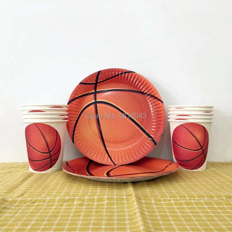 Basketball Printed theme disposable round paper plates cups for kids Birthday Party decoration tableware set for kids favor
Basketball Printed theme disposable round paper plates cups for kids Birthday Party decoration tableware set for kids favor