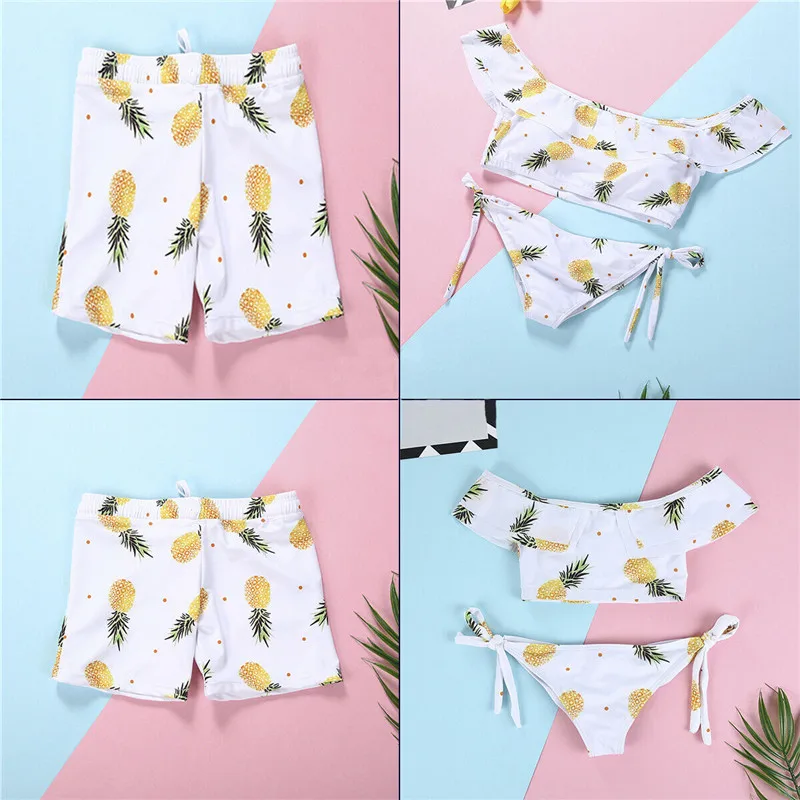 Swimwear biquini 2019 Summer Women Men boy girl family matching swimming suit Sexy printed holiday beach swimsuit mailot de bain
Swimwear biquini 2019 Summer Women Men boy girl family matching swimming suit Sexy printed holiday beach swimsuit mailot de bain