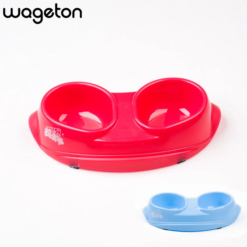 Миска для собак Wageton портативные двойные миски еды животных чашки кормушки