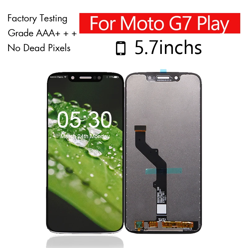 100% Tested for Motorola Moto G7 Play LCD Display + Touch Screen Digitizer Assembly Free Shipping | Мобильные телефоны и