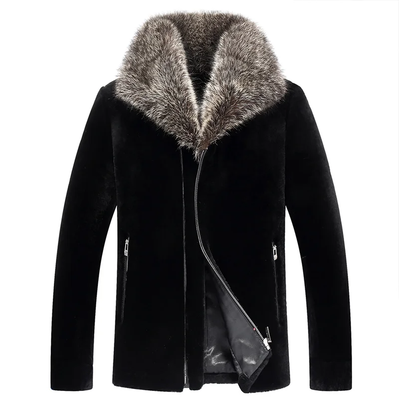 Real Fur Coat Real Sheep Shearling Fur Warm Coat Winter Jacket Men Clothes 2019 Raccoon Fur Collar Jackets Veste XJL-6018 MY1713
Real Fur Coat Real Sheep Shearling Fur Warm Coat Winter Jacket Men Clothes 2019 Raccoon Fur Collar Jackets Veste XJL-6018 MY1713