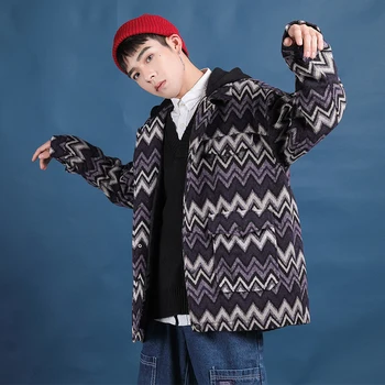 2018 Long Fund Woolen Jacket Windbreaker Overcoat leisure Men's wear new Cotton thickened Hip-hop printing Loose Coat
2018 Long Fund Woolen Jacket Windbreaker Overcoat leisure Men's wear new Cotton thickened Hip-hop printing Loose Coat