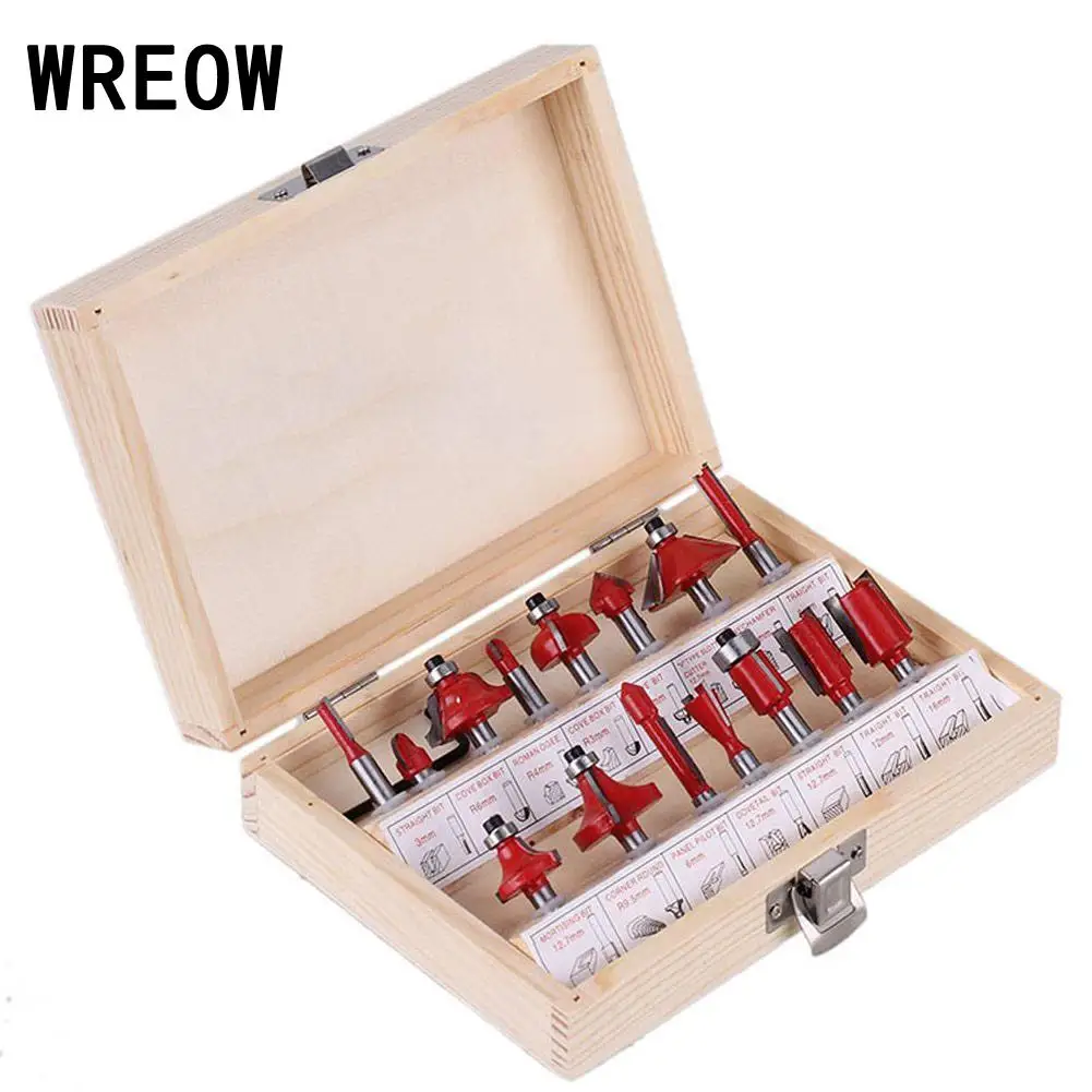 WREOW 15pc/set Router Bit Milling Cutter Rotary File Set Milling Drill Cutter tool for Woodenworking tools 1/4inch / 1/2 inch
WREOW 15pc/set Router Bit Milling Cutter Rotary File Set Milling Drill Cutter tool for Woodenworking tools 1/4inch / 1/2 inch