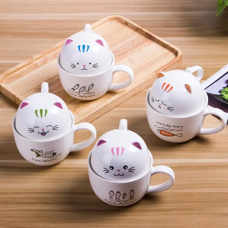 Kawaii Lovely Plutus Cat Mugs Ceramic Cup Coffee Mug with spoon Tea Milk Drinkware With Cover Breakfast Cups Lovers Gift Random
Kawaii Lovely Plutus Cat Mugs Ceramic Cup Coffee Mug with spoon Tea Milk Drinkware With Cover Breakfast Cups Lovers Gift Random