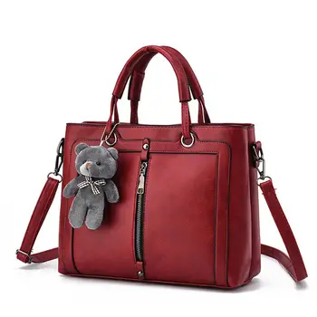 PinShang Women Solid Color Zipper Bear Crossbody Shoulder Bag Handbag 
PinShang Women Solid Color Zipper Bear Crossbody Shoulder Bag Handbag