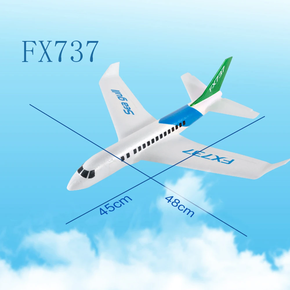 FX-737 480mm Wingspan Hand Throwing Glider Fixed Wing RC Racing Airplane Outdoor Drone RC Aircraft DIY Dron Toys for Children
FX-737 480mm Wingspan Hand Throwing Glider Fixed Wing RC Racing Airplane Outdoor Drone RC Aircraft DIY Dron Toys for Children