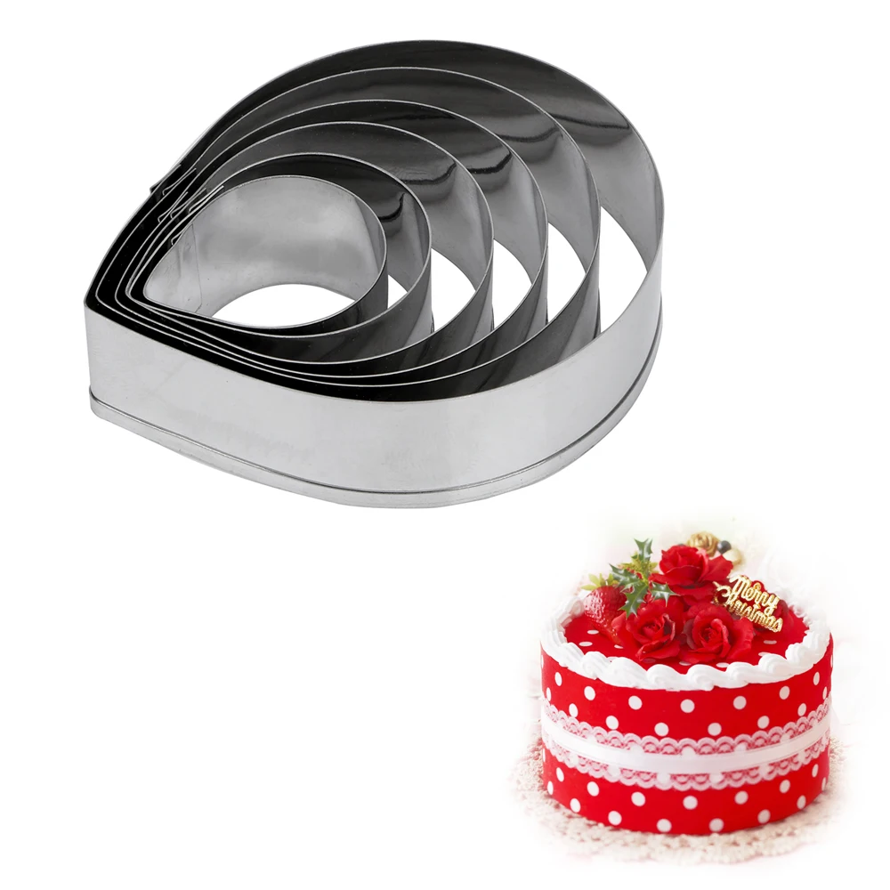 6pcs/set Biscuit Cookie Cutter Rose Petal Shape Cookie Mold Stainless Steel Fondant Cake Chocolate Baking Mold Water Drop Shape
6pcs/set Biscuit Cookie Cutter Rose Petal Shape Cookie Mold Stainless Steel Fondant Cake Chocolate Baking Mold Water Drop Shape