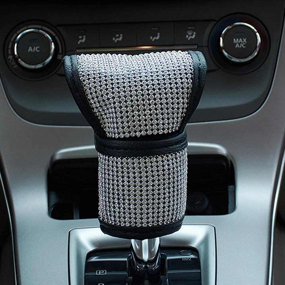 PU+Rhinestone Gear Shift Collars Universal Gear Shift Knob Cover Blingbling Hand Brake Covers Car Interior Accessories
PU+Rhinestone Gear Shift Collars Universal Gear Shift Knob Cover Blingbling Hand Brake Covers Car Interior Accessories