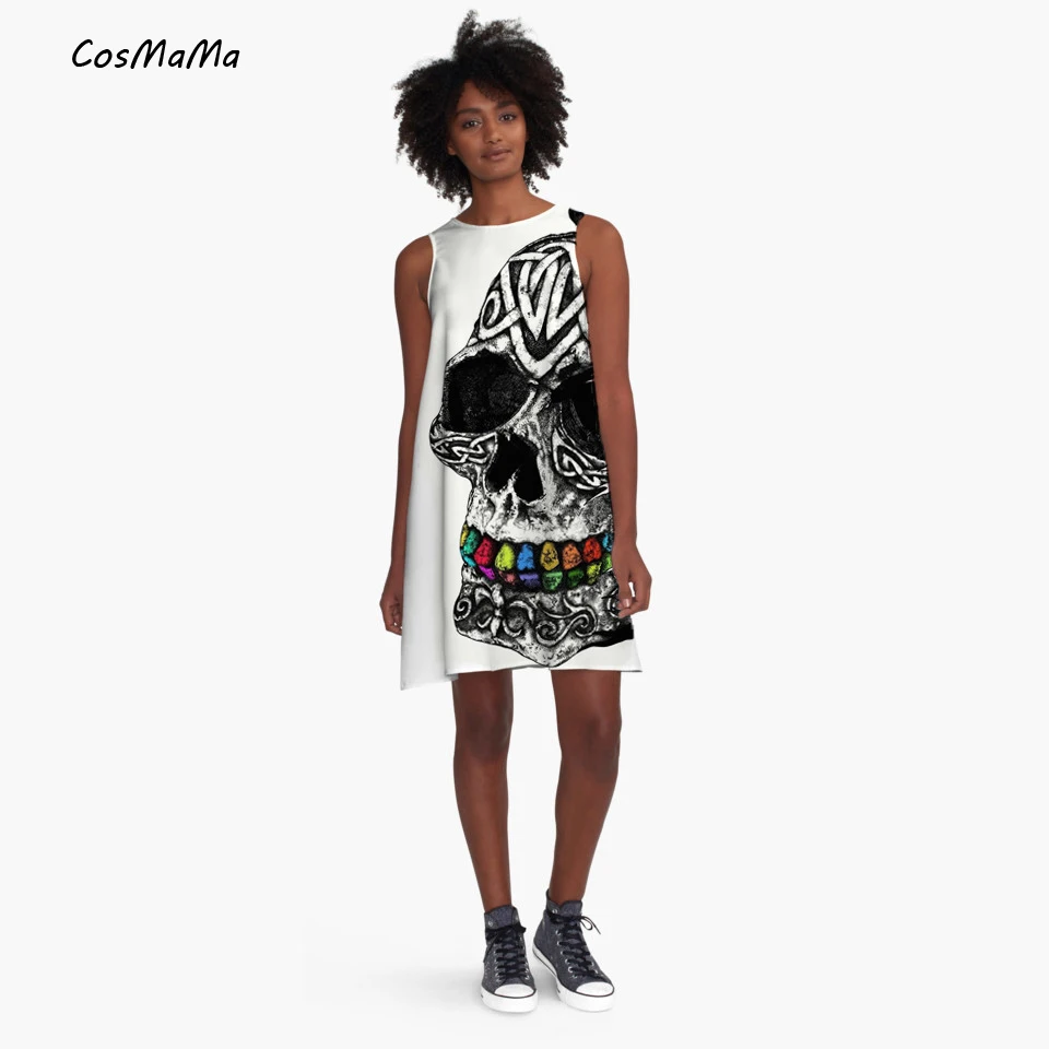 2018 New arrival CosMaMa brand clothing womens fashion desigual summer big skull casual sleeveless diva princess dresses
2018 New arrival CosMaMa brand clothing womens fashion desigual summer big skull casual sleeveless diva princess dresses