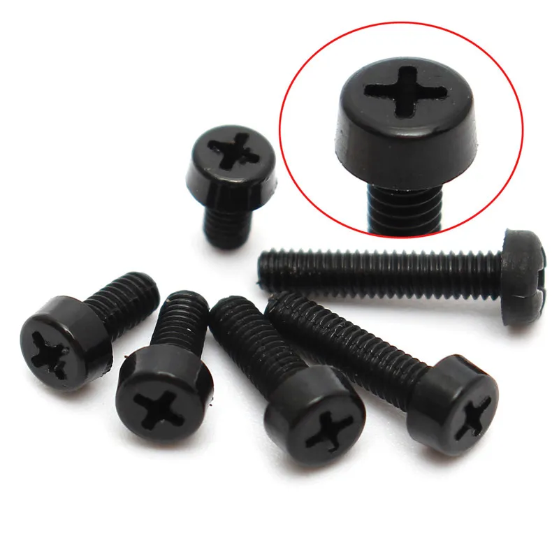 20Pcs/Set 10mm M2.5 Black Nylon Screws Phillips Plastic Round Head Screw Bolt Fastener Hardware
20Pcs/Set 10mm M2.5 Black Nylon Screws Phillips Plastic Round Head Screw Bolt Fastener Hardware