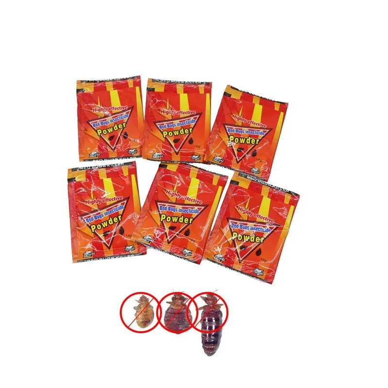 6pcs/lot High Effective Bed Bug Killer Powder Bedbug Drug Bed Bugs Insecticide Killing Fleas Lice Bait Pest Control For Home
6pcs/lot High Effective Bed Bug Killer Powder Bedbug Drug Bed Bugs Insecticide Killing Fleas Lice Bait Pest Control For Home