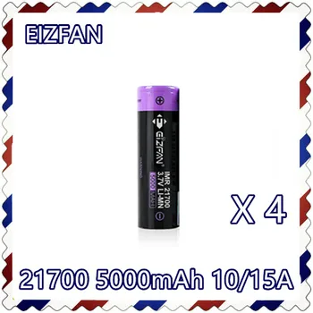 4 pcs EIZFAN IMR 21700 5000mAh 15A rechargeable Battery EFAN for ESPION ecig E-CIG Electronic cigarette batteries for flashlight
4 pcs EIZFAN IMR 21700 5000mAh 15A rechargeable Battery EFAN for ESPION ecig E-CIG Electronic cigarette batteries for flashlight