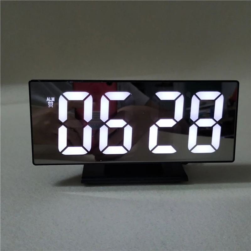 LED Mirror Alarm Clock Digital Snooze Table Clock Wake Up Light Electronic Display Time Night LCD Light Home Decoration Clock
LED Mirror Alarm Clock Digital Snooze Table Clock Wake Up Light Electronic Display Time Night LCD Light Home Decoration Clock