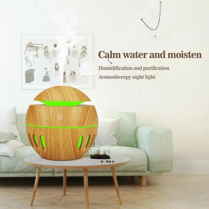 7 LED Color Options 130mL Wood Grain USB Aroma Essential Oil Diffuser Ultrasonic Humidifier
7 LED Color Options 130mL Wood Grain USB Aroma Essential Oil Diffuser Ultrasonic Humidifier