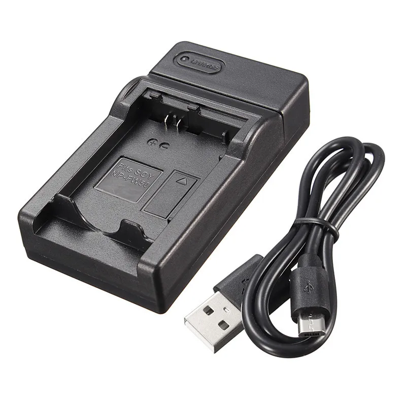 

30% Durable Camera Charger For Sony NP-FW50 Battery Fits for Alpha NEX F3 6 5 5N 5R 5T 3 3N C3 C5 7 SLT A33 A37 A55 A3000