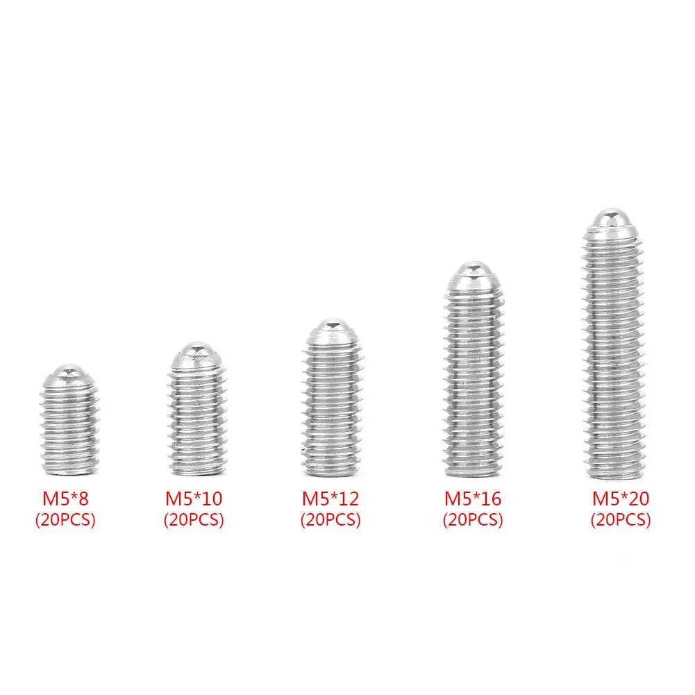 plastic screw 20pcs M5*8/10/12/16/20 Stainless Steel Thread Hex Spring Ball Plunger Screw stainless self tapping screws
plastic screw 20pcs M5*8/10/12/16/20 Stainless Steel Thread Hex Spring Ball Plunger Screw stainless self tapping screws