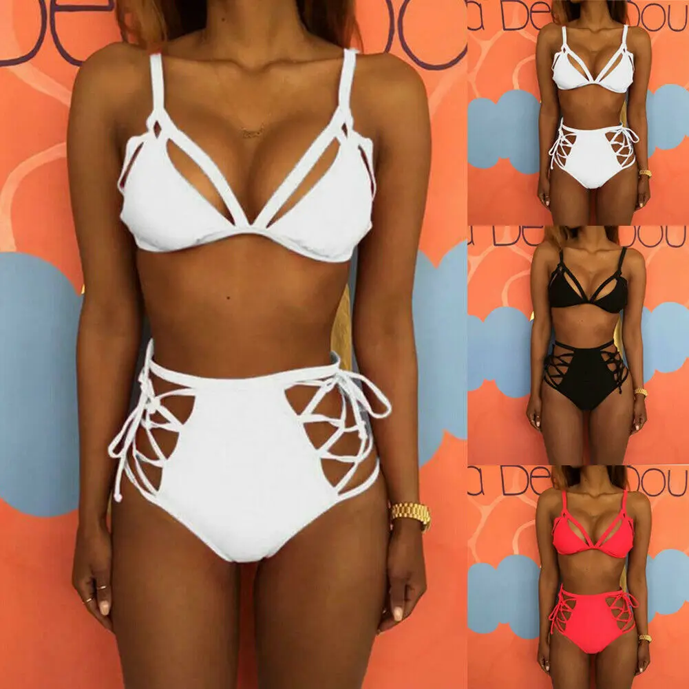 2019 new 4 Style summer Padded Bra Bikini Set high wasit Swimsuit Women lace up Push-up Triangle Swimwear Bathing Suit
2019 new 4 Style summer Padded Bra Bikini Set high wasit Swimsuit Women lace up Push-up Triangle Swimwear Bathing Suit