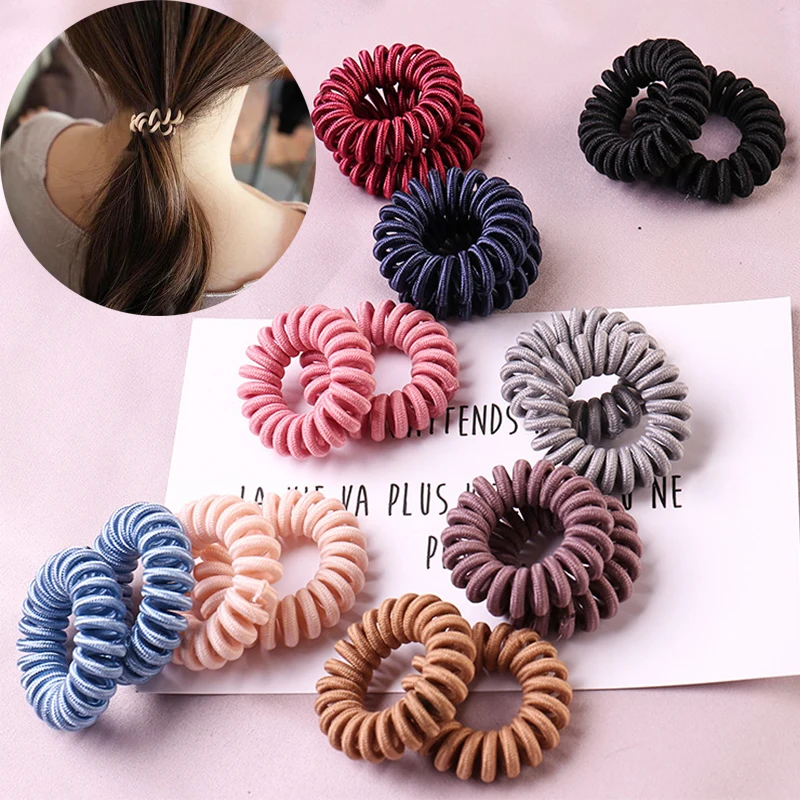 High Elasticity Girls Hair Ties Hair Rings Telephone Coil Hair Accessories Women Popular Hairbands Spiral 1PC Hair Rope Solid
High Elasticity Girls Hair Ties Hair Rings Telephone Coil Hair Accessories Women Popular Hairbands Spiral 1PC Hair Rope Solid