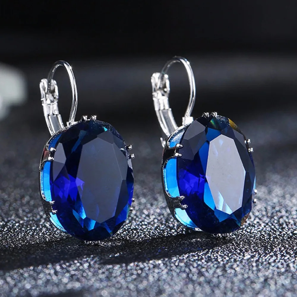 Silver Crystal Cubic Zircon Big Stone Drop Earrings for Women Fashion Party Jewelry Valentines Day Gift
Silver Crystal Cubic Zircon Big Stone Drop Earrings for Women Fashion Party Jewelry Valentines Day Gift