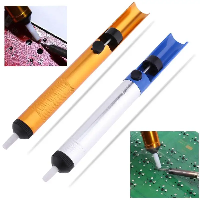 Metal Solder Sucker Desoldering Pump Removal Vacuum Soldering Iron Desolder Suction Tin Pen Hand Tools Welding Tools
Metal Solder Sucker Desoldering Pump Removal Vacuum Soldering Iron Desolder Suction Tin Pen Hand Tools Welding Tools