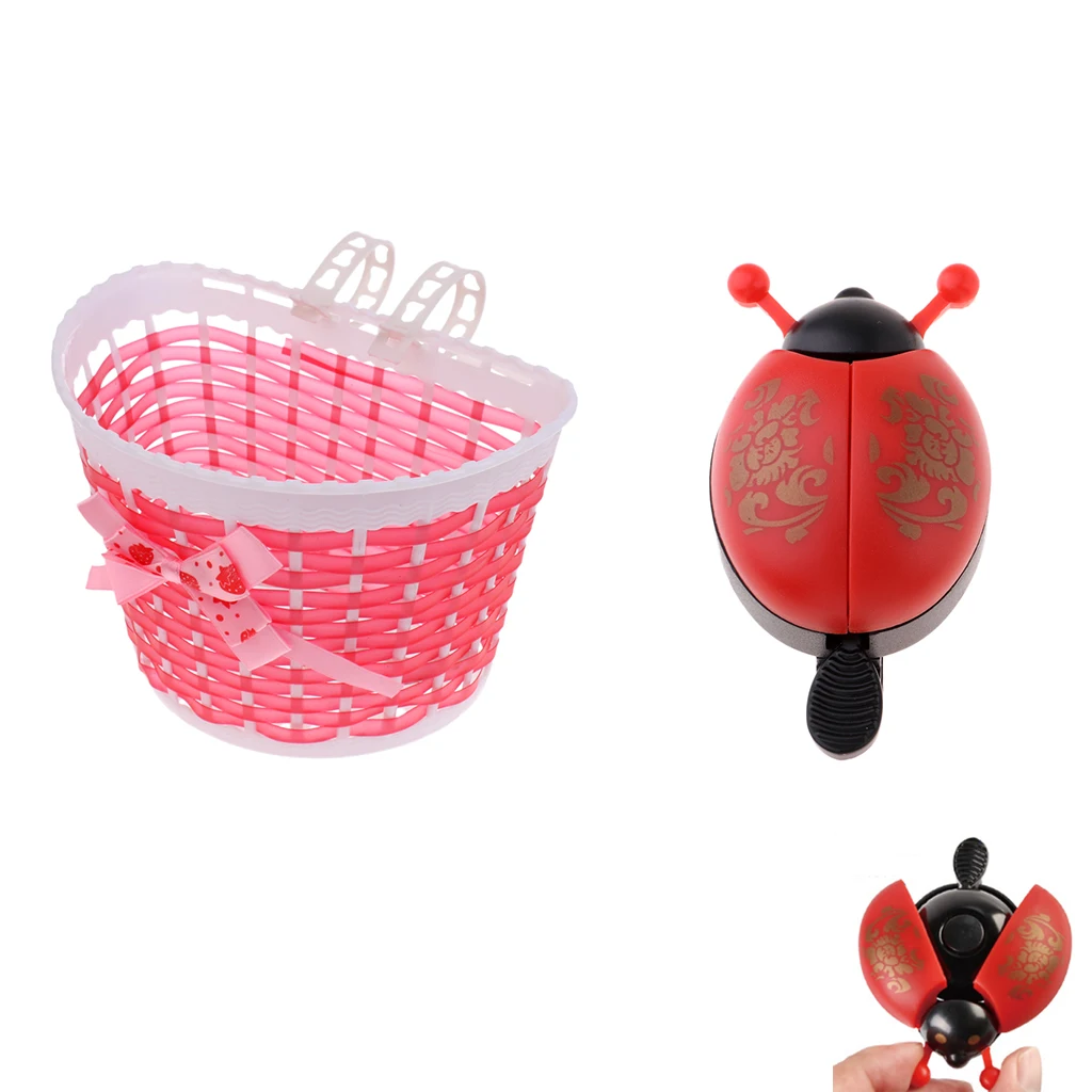 Kids Bicycle Scooter Children Bike Bow Knot Front Shopping Basket + Lovely Beetle Ladybug Bug Ring Bell Horn Cycling Alarm
Kids Bicycle Scooter Children Bike Bow Knot Front Shopping Basket + Lovely Beetle Ladybug Bug Ring Bell Horn Cycling Alarm