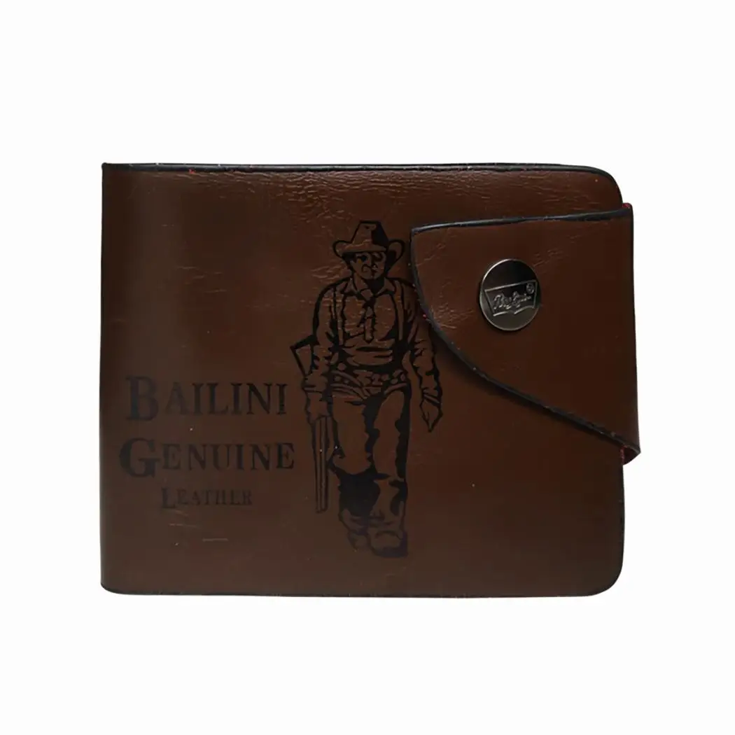 Vintage Square Shape Tri-Fold Leather Men Wallet Print Men's Wallets Brown Male Short Money Wallet Card Holder Button Closure
Vintage Square Shape Tri-Fold Leather Men Wallet Print Men's Wallets Brown Male Short Money Wallet Card Holder Button Closure