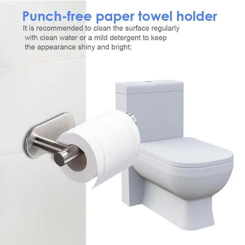304 Stainless Steel Toilet Paper Holder without Drilling Toilet Tissue Roll Paper Rack Holder Bathroom Organizer
304 Stainless Steel Toilet Paper Holder without Drilling Toilet Tissue Roll Paper Rack Holder Bathroom Organizer