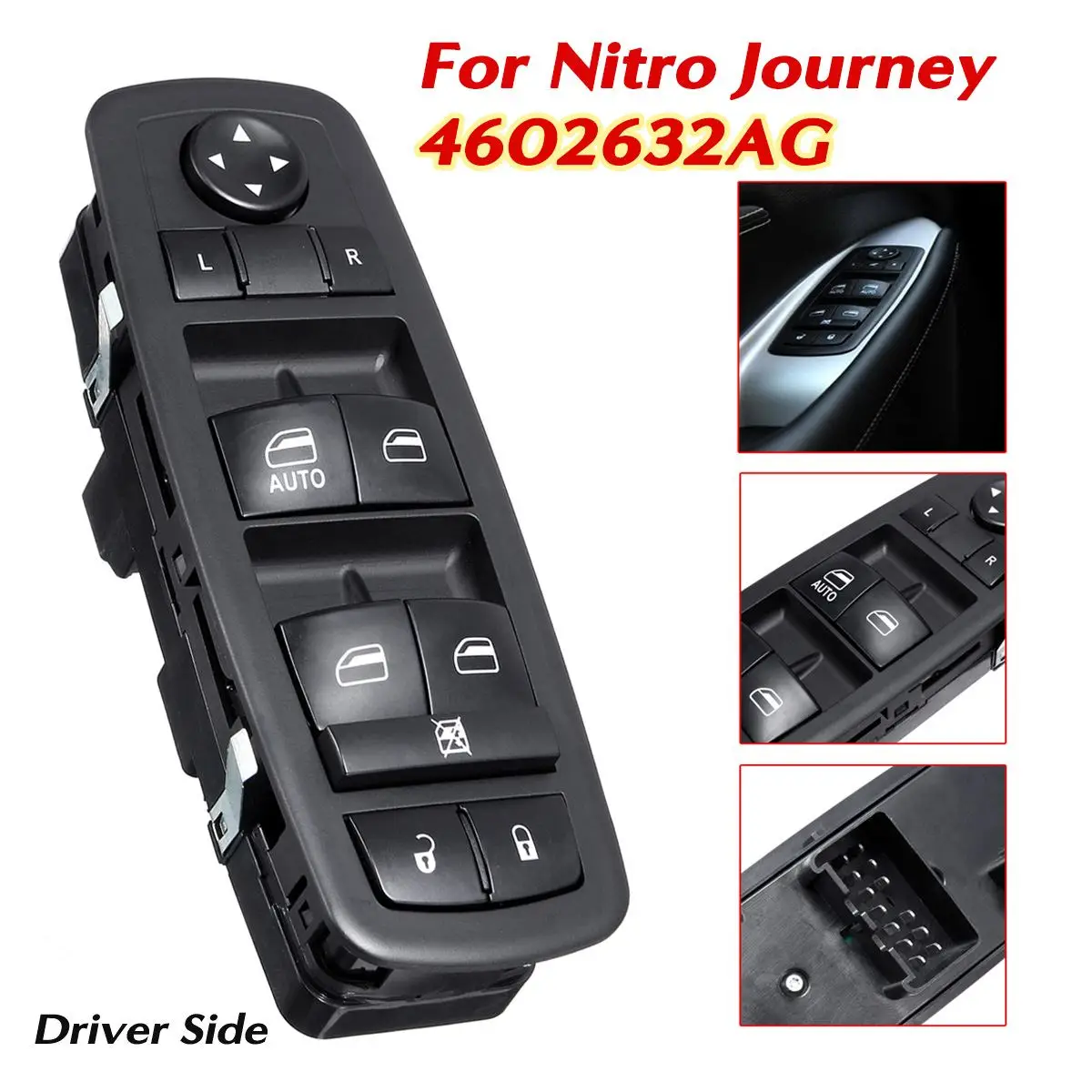 4602632AG Car Front Left Electric Power Master Window Control Switch For Dodge Journey/Nitro for Jeep Liberty 
4602632AG Car Front Left Electric Power Master Window Control Switch For Dodge Journey/Nitro for Jeep Liberty