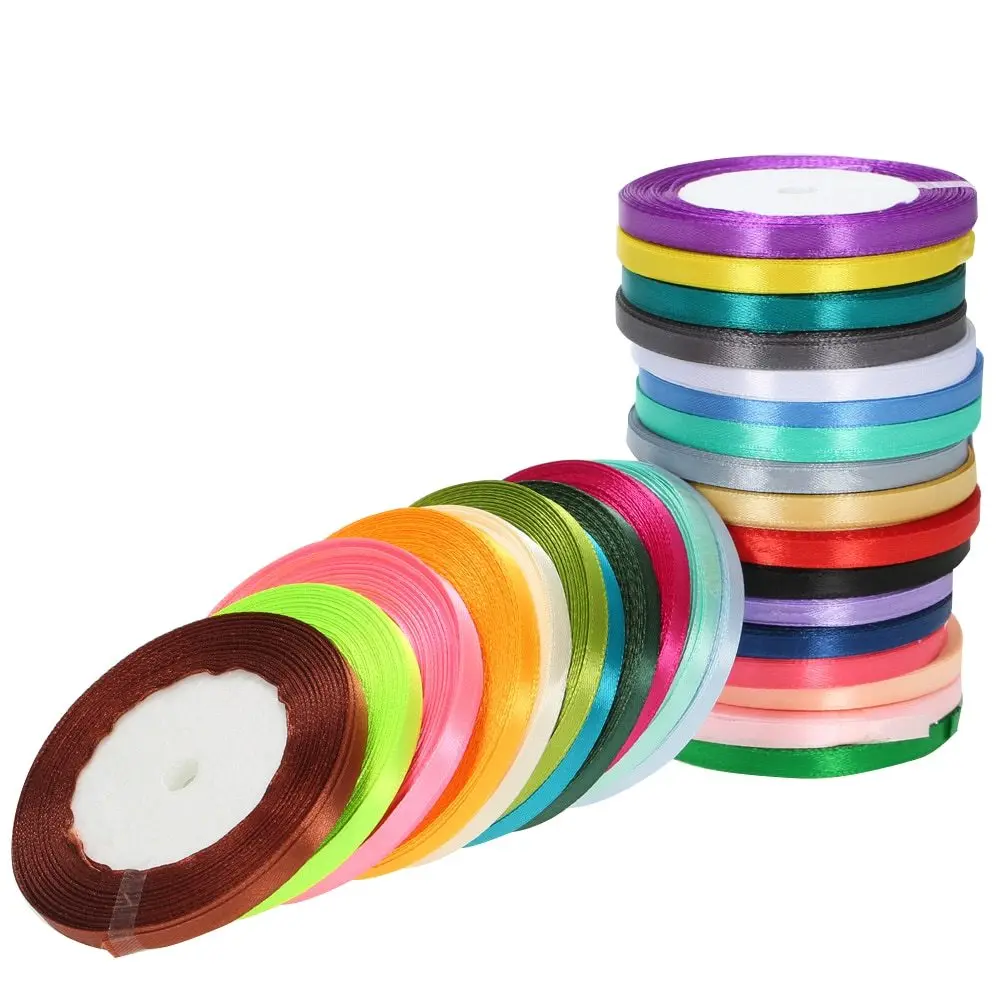 6mm 25 Yard/22meter Silk Satin Ribbon Wedding Decorative Gift Wrap Accessories DIY Handmade Materials
6mm 25 Yard/22meter Silk Satin Ribbon Wedding Decorative Gift Wrap Accessories DIY Handmade Materials
