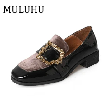 MULUHU 2019 Spring Woman Leather Shoes Square Heel Single Shoe Slip On Fashion Office Wedding Shoes Elegant Woman Casual Shoes
MULUHU 2019 Spring Woman Leather Shoes Square Heel Single Shoe Slip On Fashion Office Wedding Shoes Elegant Woman Casual Shoes