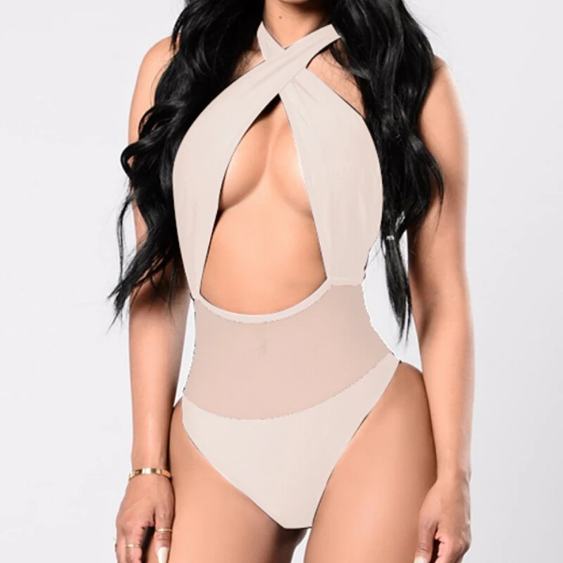 Women Monokini One-piece Bathing Suit Halter Swimsuit Bikini Ladies Swimwear Female Hollow Beachwear
Women Monokini One-piece Bathing Suit Halter Swimsuit Bikini Ladies Swimwear Female Hollow Beachwear