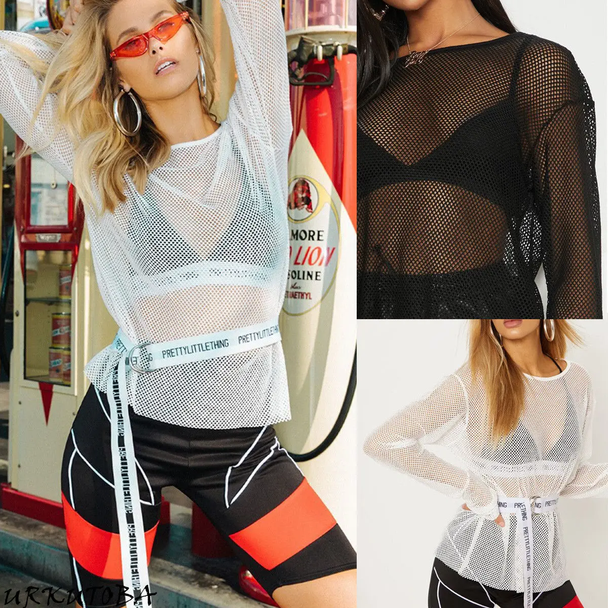 2019 Sexy Women Blouses See Through Transparent Mesh Stand Neck Long Sleeve Sheer Blouse Shirt Ladies Tops Tee Plus Size XL
2019 Sexy Women Blouses See Through Transparent Mesh Stand Neck Long Sleeve Sheer Blouse Shirt Ladies Tops Tee Plus Size XL