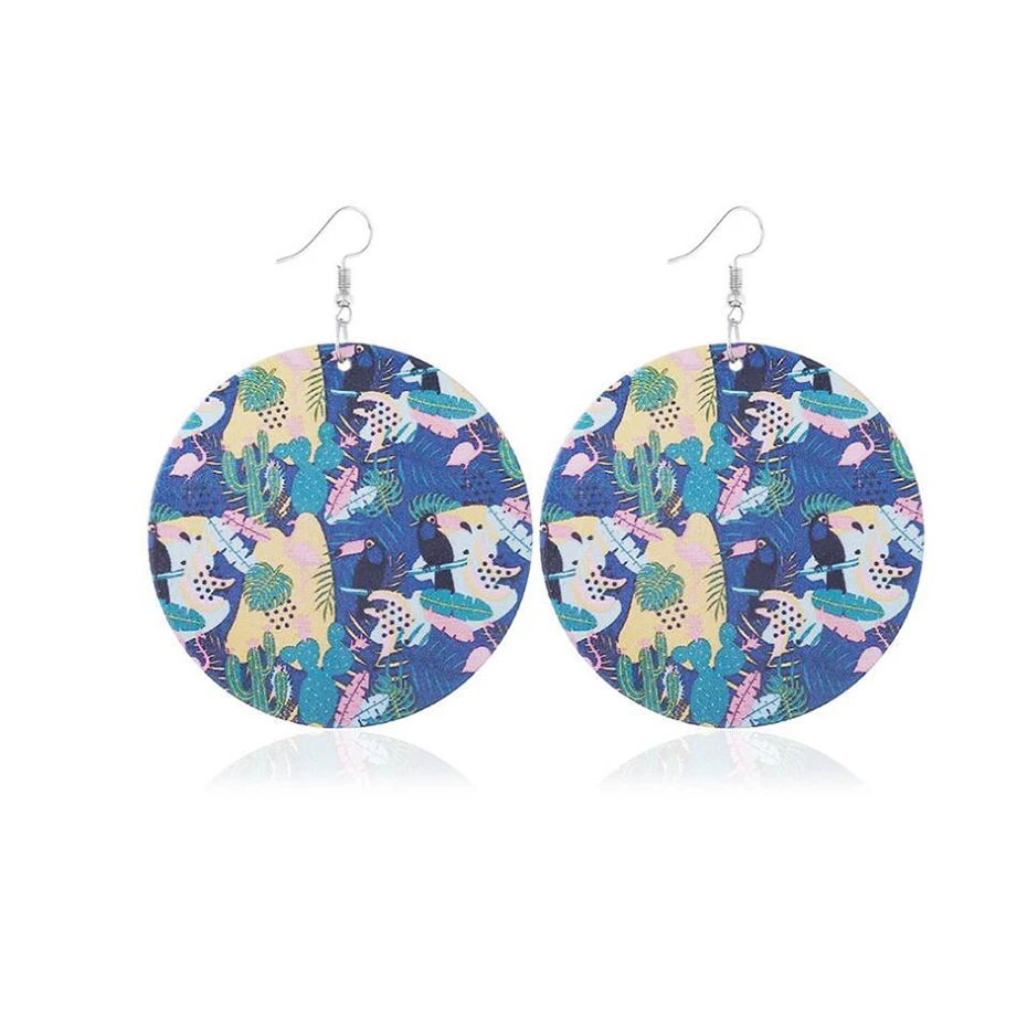 Let's Make Vintage Handmade Fashion Earring Bohemian Style Printed Wooden Earring Plant Pattern Big Earring Woman Jewelry Gift
Let's Make Vintage Handmade Fashion Earring Bohemian Style Printed Wooden Earring Plant Pattern Big Earring Woman Jewelry Gift