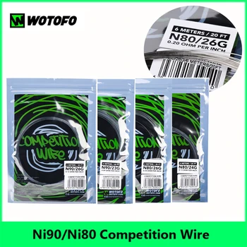 Original Wotofo Ni80 Ni90 Competition Wire 6M 20FT DIY Replacement Heating Coil Wire 23G 24G 26G For Vape Tank Atomizer RDA RTA
Original Wotofo Ni80 Ni90 Competition Wire 6M 20FT DIY Replacement Heating Coil Wire 23G 24G 26G For Vape Tank Atomizer RDA RTA