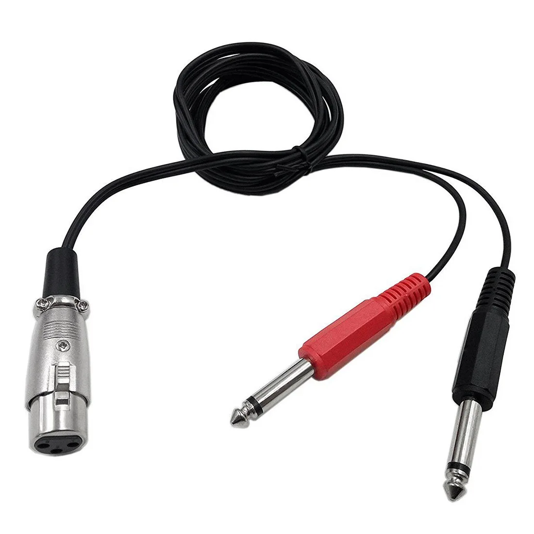 XLR Female Socket to Dual Mono 6.35mm 1/4 inch Mono Male Jack Plug Stereo Audio Cable Cord Wire for Mic Mixer Amplifier Sound
XLR Female Socket to Dual Mono 6.35mm 1/4 inch Mono Male Jack Plug Stereo Audio Cable Cord Wire for Mic Mixer Amplifier Sound
