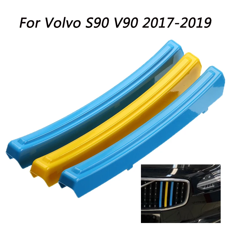 3 Pcs Front Grill Strip M Net Decoration Stickers Bumper Trim Cover For Volvo S90 V90 2017 2018 2019 Car-styling
3 Pcs Front Grill Strip M Net Decoration Stickers Bumper Trim Cover For Volvo S90 V90 2017 2018 2019 Car-styling